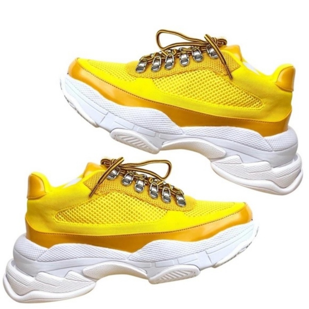 Jeffrey Campbell Hotspot Yellow Oversized Sneakers
